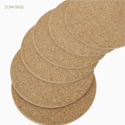mdf cork coasters