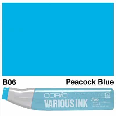 Alcohol Ink - Copics (B06 - Peacock Blue)