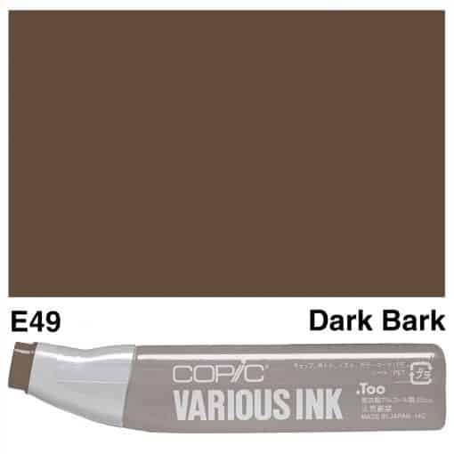 Alcohol ink - copics (e49 - dark bark)