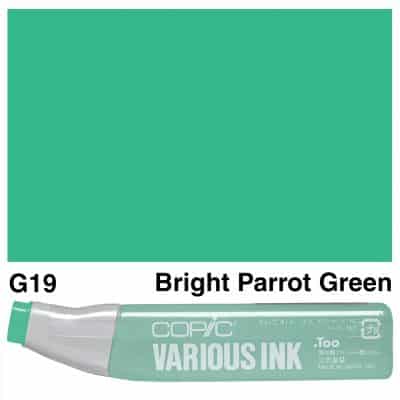 Alcohol Ink - Copics (G19 - Bright Parrot Green)