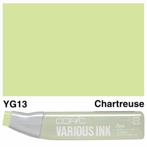 Alcohol ink - copics (yg13 - chartreuse)