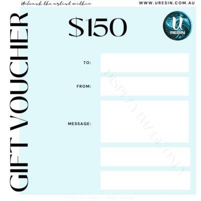 150 gift vouchers u resin