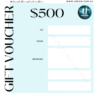 500 gift vouchers u resin