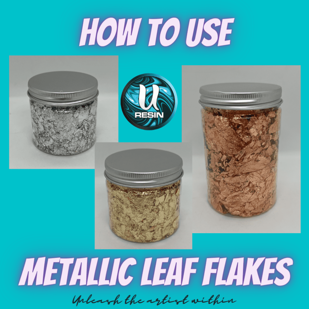 How To: Use Metallic Leaf Flakes 15 | Uresin How to use metallic leaf flakes u resin