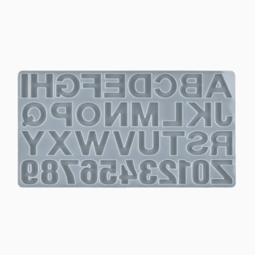 Alphabet silicone mould u resin
