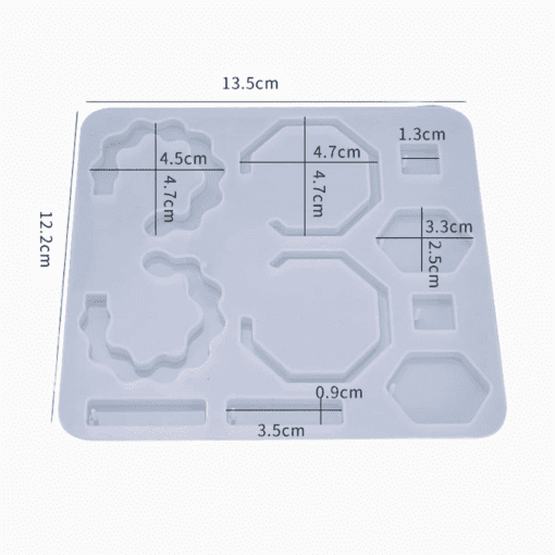 Earring jewellery mould u resin