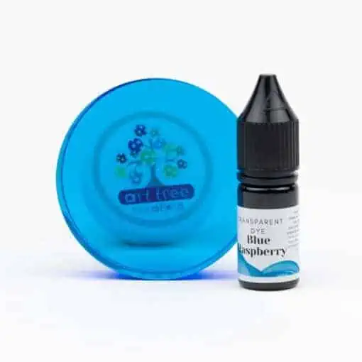 Blue-raspberry dye u resin