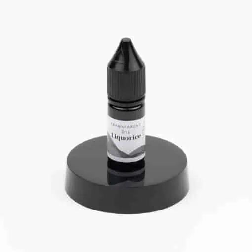 Liquorice dye u resin