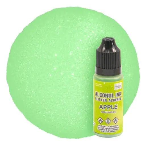 Glitter accents apple