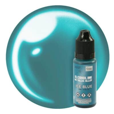 metallic ice blue
