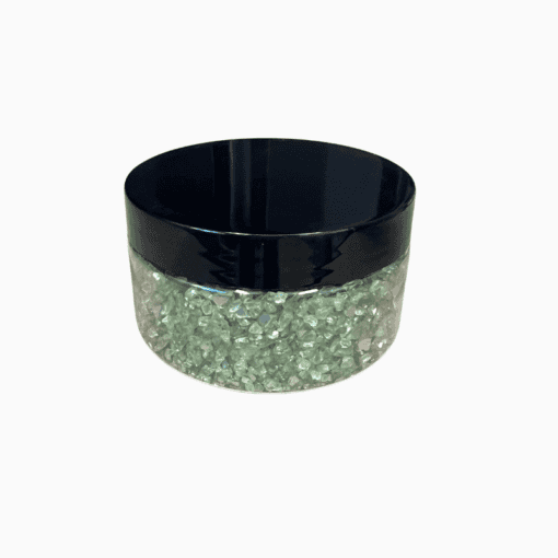 Crushed green glass