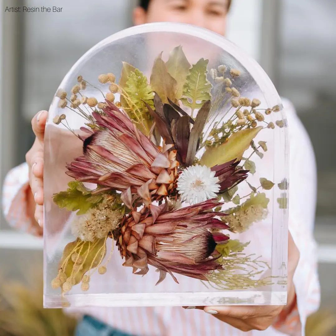 How to: preserve flowers in resin