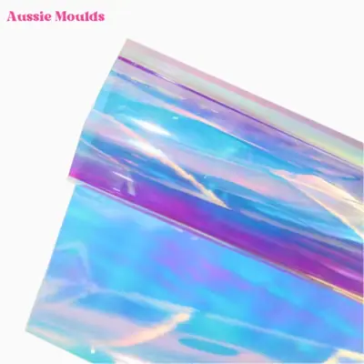 Blue Iridescent Cellophane