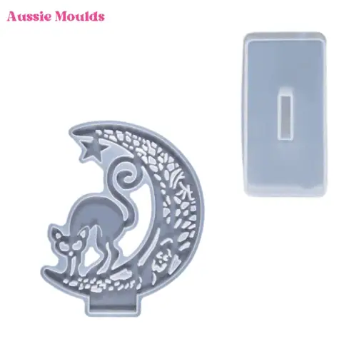 Spooky cat moon mould
