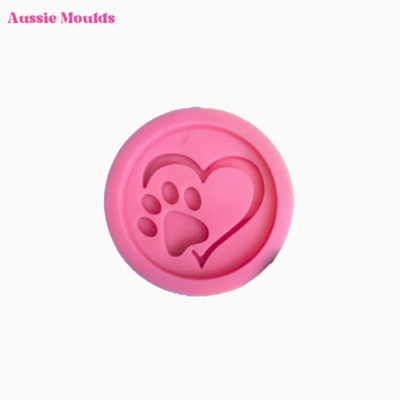 Paw Print Love Mould