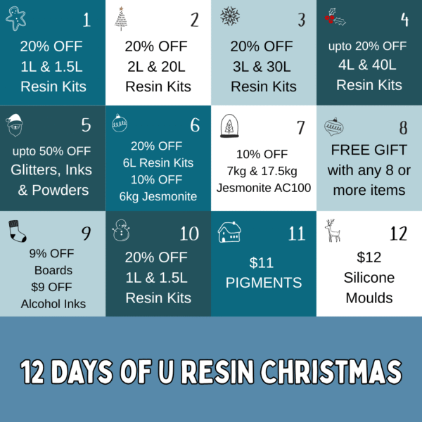 12 days of u resin christmas 2025 | uresin | 0437 054 548