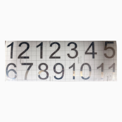 Silver Clock Numbers