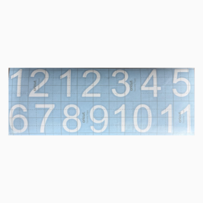 White Clock Numbers