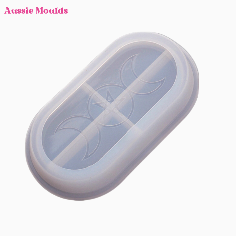 Oval Moon Tray Mould 1 | Uresin Oval moon tray